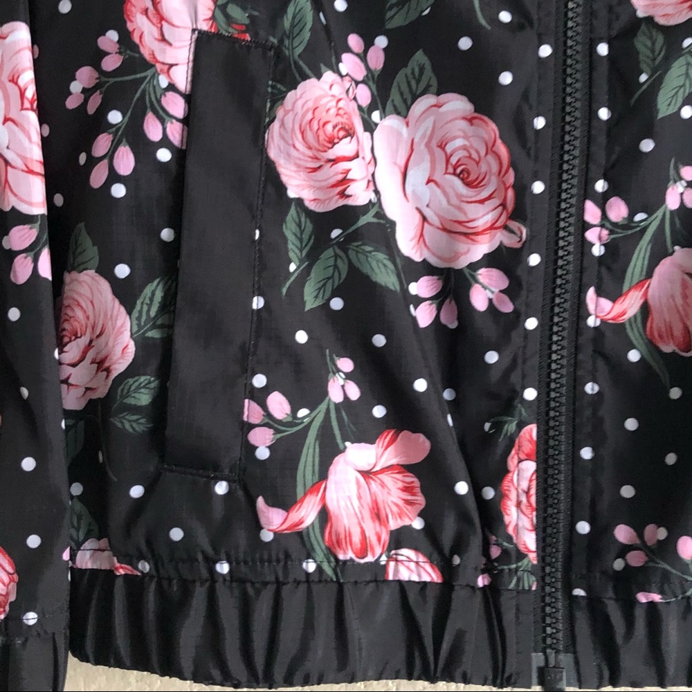 Z by Zella Girls Floral Woven Windbreaker Jacket L - Picture 4 of 14